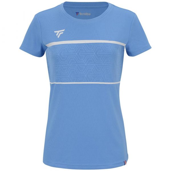 Polera Tecnifibre Team Tech Tee Mujer - Celeste