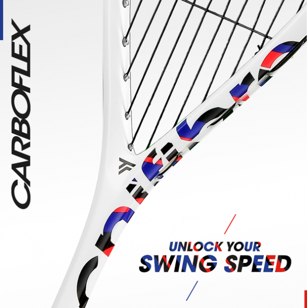 Raqueta Squash - Tecnifibre - Carboflex  X Top V2 125 - Imagen 4