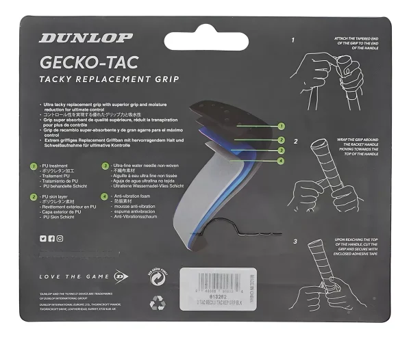 Overgrip Dunlop - Gecko/Tac - Blanco - Imagen 2