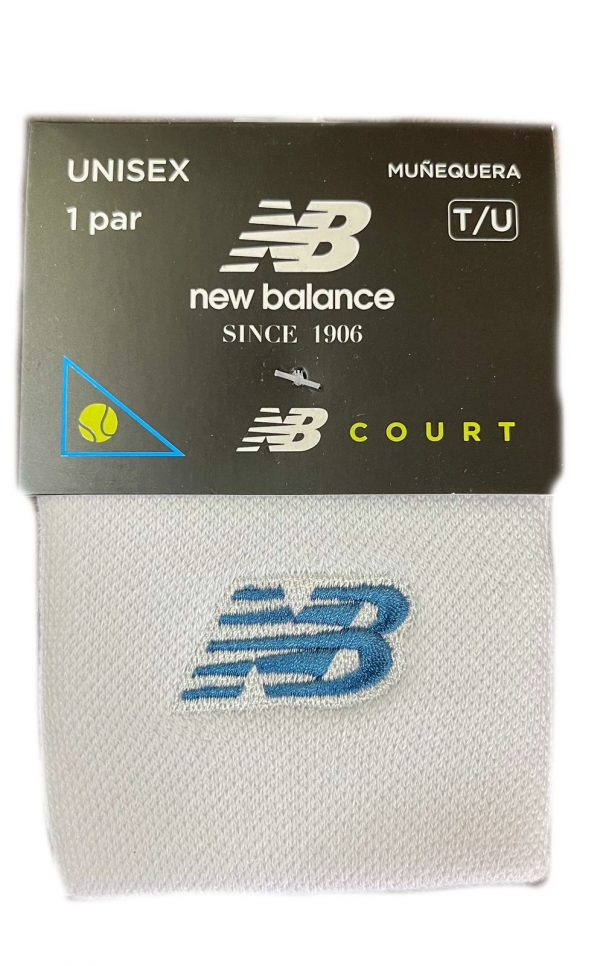 Muñequera New Balance - Blanca/Corta